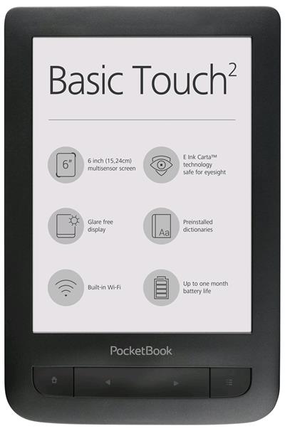 Pocketbook 625 Basic Touch, černý PB625-E-WW