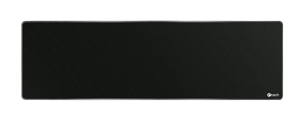 Podložka pod myš C-TECH MP-01XL, černá, 900x270x4mm, obšité okraje MP-01XL-BK