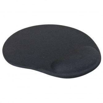 Podložka pod myš, ergonomická, gélová, čierna, Logo 4793
