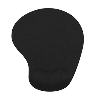 Podložka pod myš, ergonomická, gélová, mini, čierna, Powerton