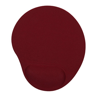 Podložka pod myš, ergonomická, gélová, vínovo červená, Powerton WPEPE4-R
