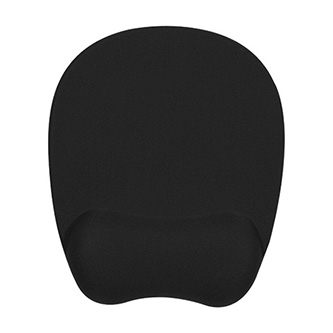 Podložka pod myš, ergonomická, pamäťová pěna, čierna, Powerton WPEPE6-B