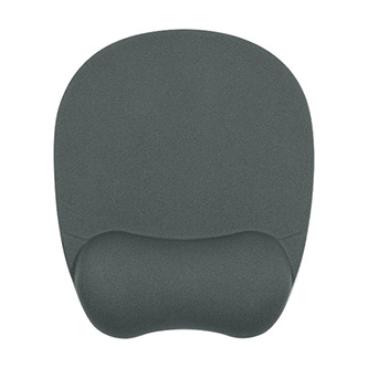 Podložka pod myš, ergonomická, pamäťová pěna, šedá, Powerton WPEPE6-G