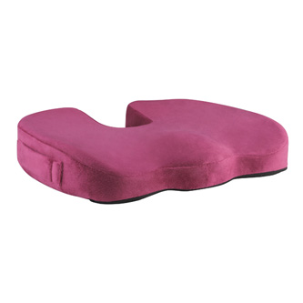 Podsedák, pod zadok, ergonomický, vínovo červený, pamäťová pena, Powerton PDWPP02SM000