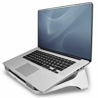 Podstavec I-Spire pod notebook, biely, plast, 6 kg nosnosť, Fellowes felfergstandntb