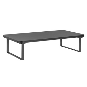 Podstavec pod monitor, priestor pre klávesnicu, rýchla montáž, čierny, oceľ, drevotrieska, 20 kg no WPEMS4