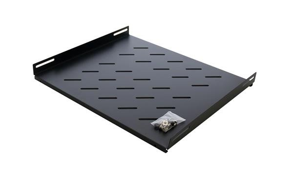 Polica 1U pre 19" rozvádzače GB/GW (960mm), pevná, dierovaná RGA-4-960