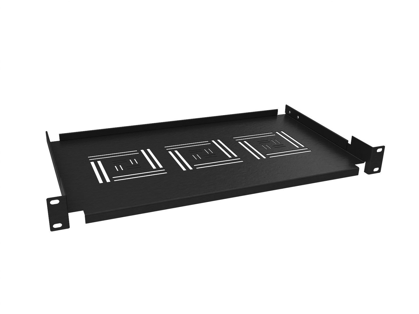 Police 19" 1U 250mm pevná BK úchyt na před. lišty UP-02-B