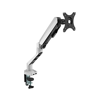 Polohovatelný držiak pre monitor, 2-9KG, svorka a priechodka stola, 17"-30", USB HUB, 75x MS004