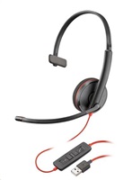 Poly Blackwire 3210 Monaural USB-A Headset (Bulk) 80S01A6