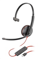 Poly náhlavní souprava Blackwire 3210, USB-C/A adaptér, mono (bulk) 8X214A6