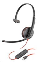 Poly náhlavní souprava Blackwire 3210, USB-C/A adaptér, mono (bulk) 8X2J8A6