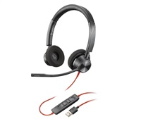 Poly náhlavní souprava BLACKWIRE 3325 MS, USB-A, 3,5 mm jack, stereo 76J21AA
