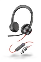 Poly náhlavní souprava Blackwire 8225 MS, USB-C/A adaptér, stereo 8X225AA