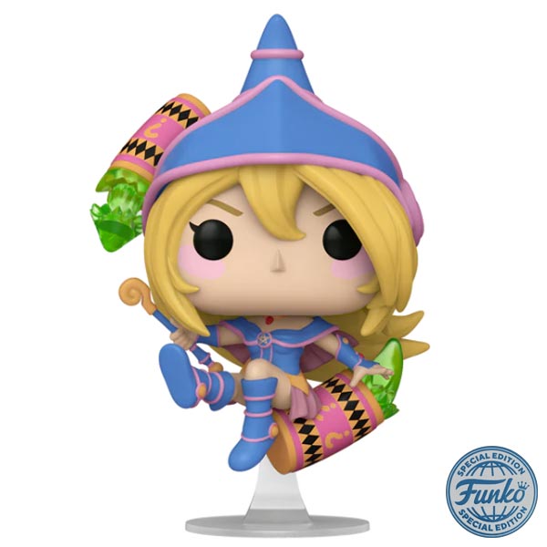 POP! Animation: Dark Magician Girl with Cylinder (Yu Gi Oh) Special Edition Flocked (Glows in The Dark) POP-1711