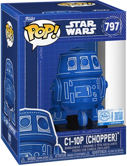 POP! C1-10P (Chopper) (Blueprint) (Star Wars) Special Edition POP-0797