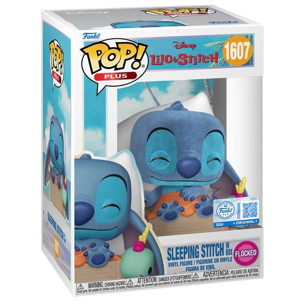 POP! Disney: Sleeping Stitch in Box (Lilo & Stitch) Special Edition (Flocked) POP-1607