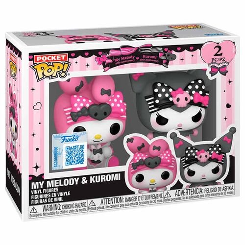 POP! Kľúčenka My Melody a Kuromu (Hello Kitty) 2 Pack 889698888219