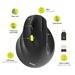 PORT CONNECT Ergo Shape, bezdrátová dobíjecí myš, USB-A/Bluetooth, 2.4GHz, levoruká, 2400DPI, černá 3567049100087