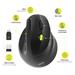 PORT CONNECT Ergo Shape, bezdrátová dobíjecí myš, USB-A/Bluetooth, 2.4GHz, pravoruká, 2400DPI, čern 3567049100070