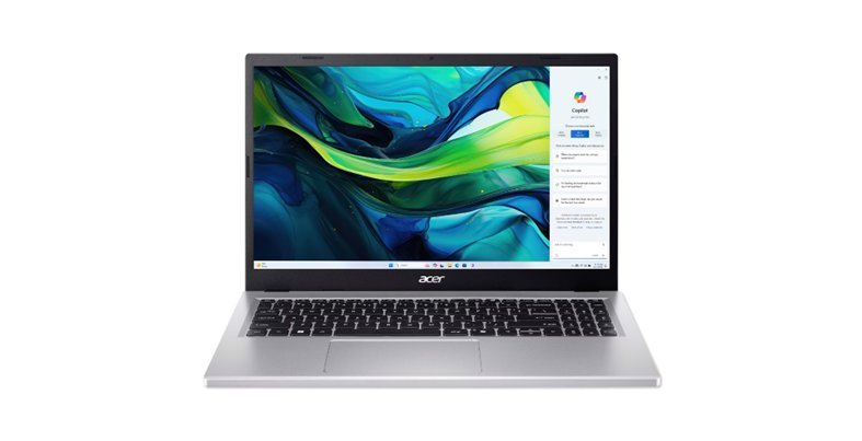Poskozena krabice Aspire Go 15 (AG15-41P-R1J5) Ryzen 5 7535HS/16G/15,6" FHD/W11 Home stříbrná NX.J4MEC.001