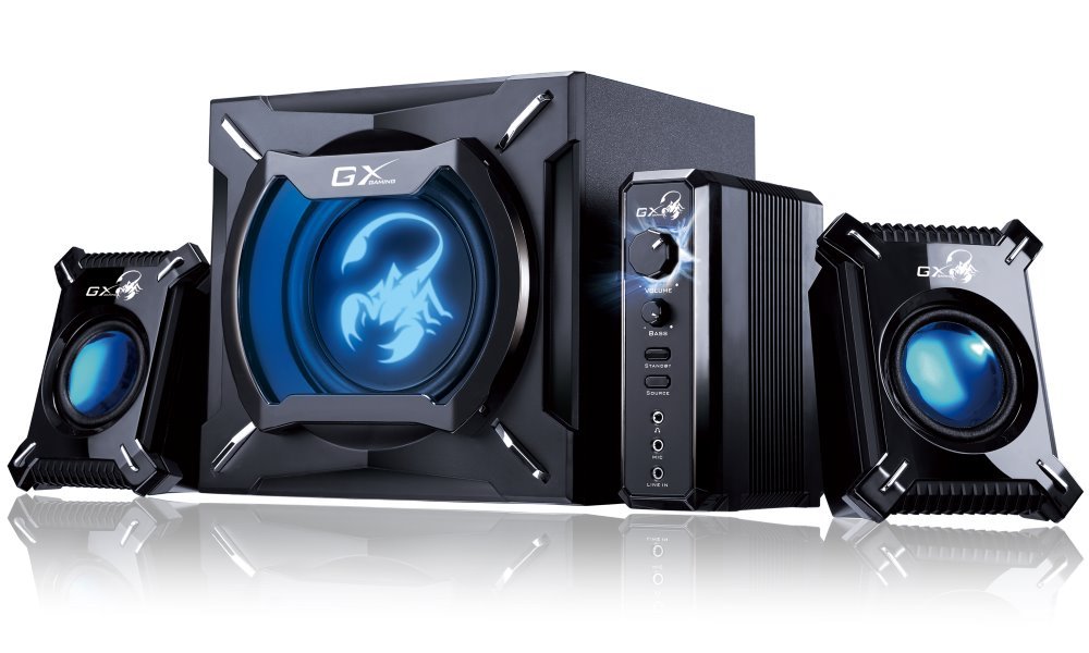 POŠKOZENÝ OBAL - GENIUS repro GX GAMING SW-G2.1 2000 Ver. II/ 2.1/ 45W/ Černé REPG33932V