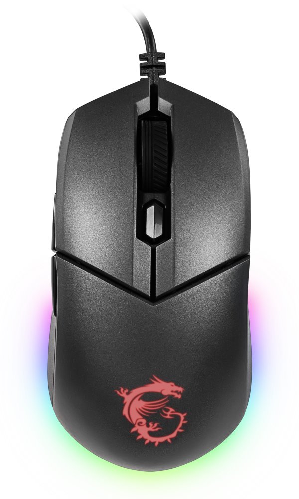 POŠKOZENÝ OBAL - MSI herní myš CLUTCH GM11 Gaming/ 5.000 dpi/ RGB Lighting/ 6 tlačítek/ USB MOUMSI1013V