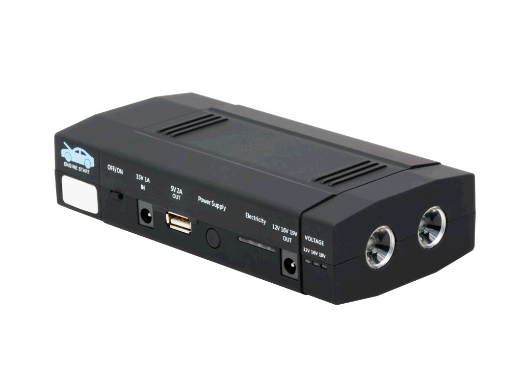 Powerbank DOCA 15000 mAh, auto start, umí dobít i NTB - černá