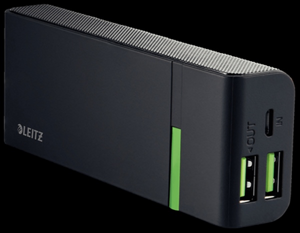 Powerbanka Leitz Complete, 5200 mAh, černá 63120095