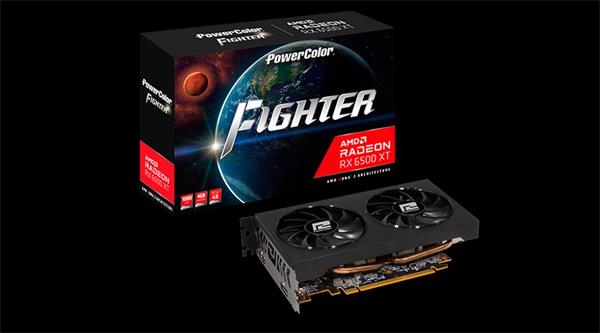 PowerColor Radeon RX 6500XT Fighter 4GB/64-bit GDDR6 HDMI DP AXRX6500XT4GBD6-DH