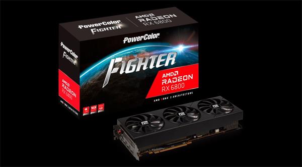PowerColor Radeon RX 6800 Fighter 16GB/256bit GDDR6 3xDP HDMI AXRX 6800 16GBD6-3DH/OC