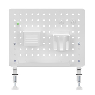 Powerton Pegboard šedý, oceľ, DIY WPEPB01