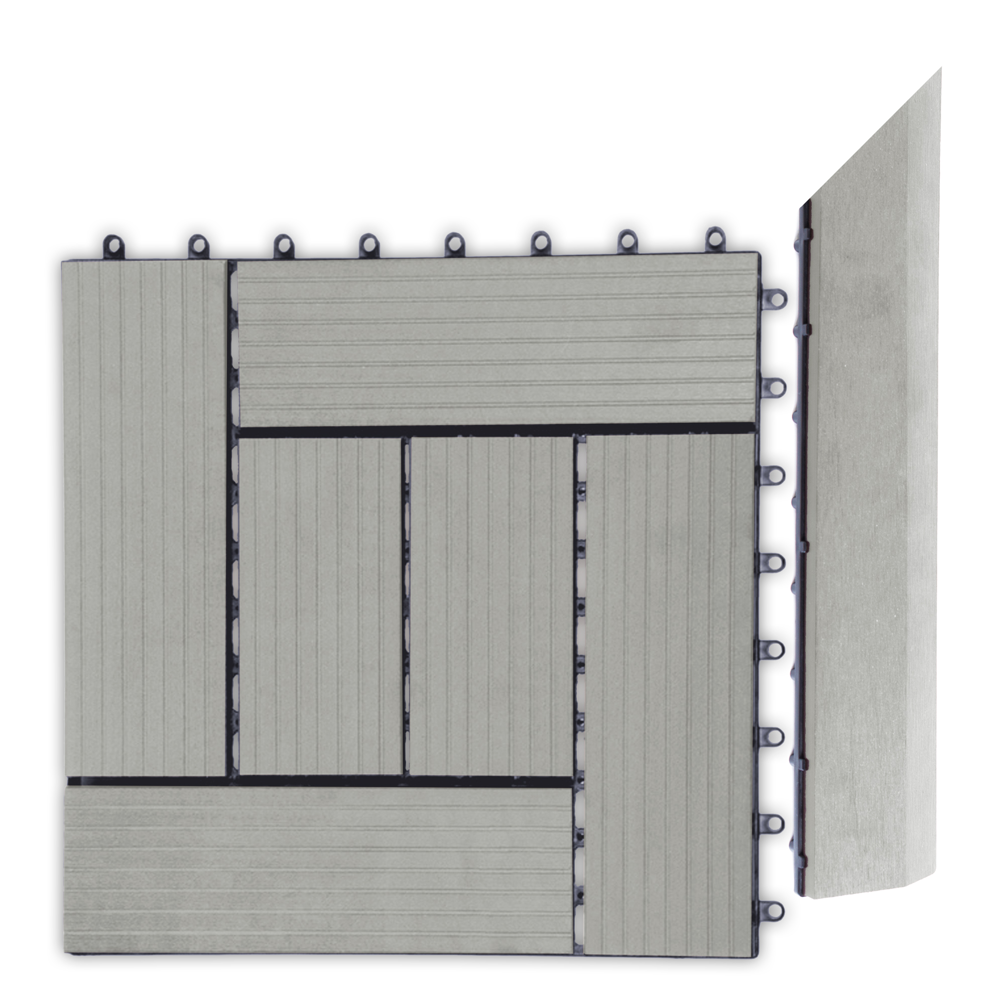 Prechodová lišta G21 pro WPC dlaždice Incana 38,5x75 cm rohová PRL3