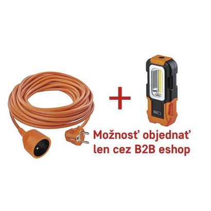 Predlž. kábel 25 m / 1 zásuvka / oranžový + P3888 P01125E