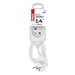 Predlžovací kábel 1,4 m / 2 zásuvka / biely / PVC / 1 mm2 8592920140277