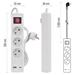 Predlžovací kábel 2 m / 3 zásuvky / s vypínačom / biely / 1×USB-A + 1×USB-C / 1,5 mm2 8592920132845