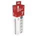 Predlžovací kábel 2 m / 3 zásuvky / s vypínačom / biely / 1×USB-A + 1×USB-C / 1,5 mm2 8592920144930