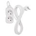 Predlžovací kábel 3 m / 2 zásuvka / biely / PVC / 1 mm2 8592920140338