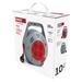 Predlžovací kábel na bubne 10 m / 4 zásuvky / červený / PVC / 230 V / 1 mm2 8592920134870