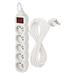 Predlžovací kábel s vypínačom – 5 zásuvky, 7m, biely 8595025302311