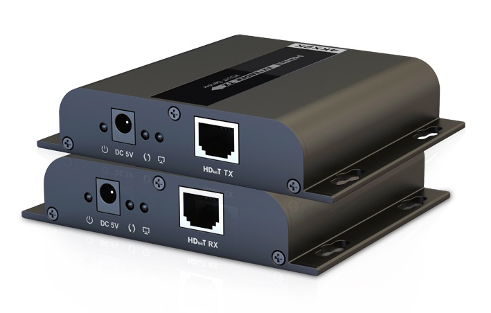 PremiumCord 4K HDMI extender na 120m přes LAN, over IP, HDBitT khext120-7