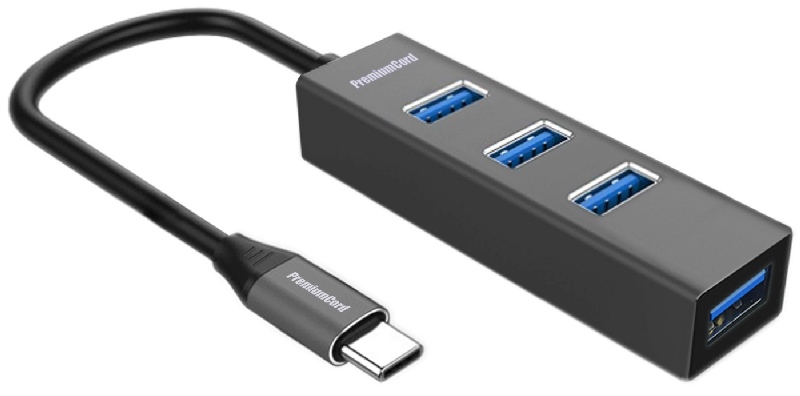 PremiumCord 5G SuperSpeed USB Hub Type C na 4x USB 3.2 Gen 1 ku31hub09