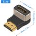 PremiumCord 8K Adaptér spojka HDMI A - HDMI A, F/M, zahnutá do pravého úhlu 90° kphdma-39