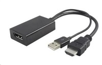 PremiumCord adaptér HDMI to DisplayPort Male/Female s napájením z USB kportad09