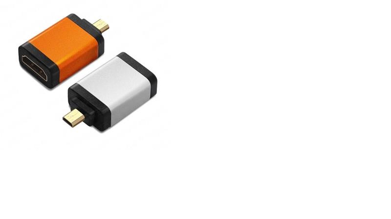 PremiumCord Adapter HDMI Typ A samice - micro HDMI Typ D samec, oranžová kphdma-32