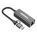 PremiumCord Adaptér USB-C a USB-A na Gigabit 10/100/1000Mbps 15cm ku31ether07