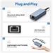 PremiumCord Adaptér USB-C a USB-A na Gigabit 10/100/1000Mbps 15cm ku31ether07