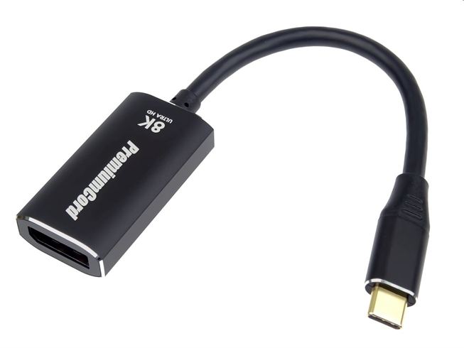 PremiumCord adaptér USB-C na DisplayPort DP1.4 8K@60Hz a 4k@120Hz ku31dp10