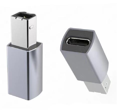 PremiumCord Aluminium USB C female - USB2.0 B Male adaptér kur31-23