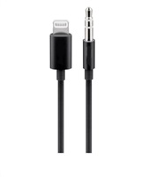 PREMIUMCORD Apple Lightning audio redukční kabel na 3.5 mm stereo jack, 1 m, černý kipod50